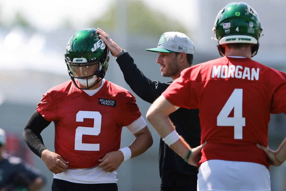 Zach Wilson at Jets training camp